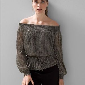 NWT White House black market long sleeve off shoulder top